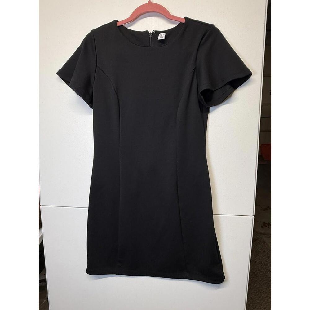 Little Black Old Navy Dress Flutter Sleeve Fit & Flare Closet Staple Mini Skater